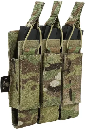 KRYDEX Open Top Triple MP7 MP5 MP9 Magazine Pouches Molle
