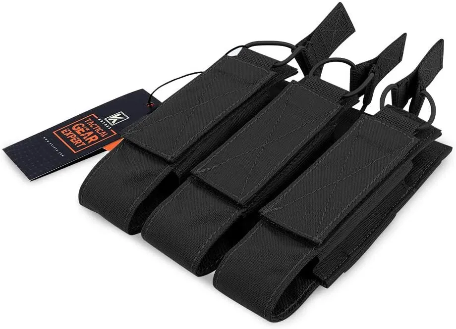 KRYDEX Open Top Triple MP7 MP5 MP9 Magazine Pouches Molle