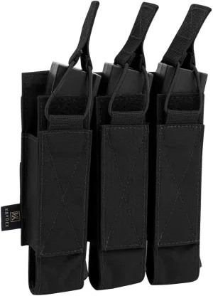 KRYDEX Open Top Triple MP7 MP5 MP9 Magazine Pouches Molle