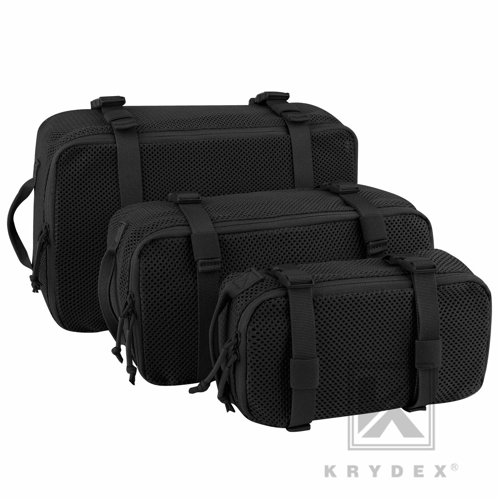 KRYDEX Tactical Modular Pouch Set Outdoor Backpack Organizer Travel Suitcase Packing Cubes