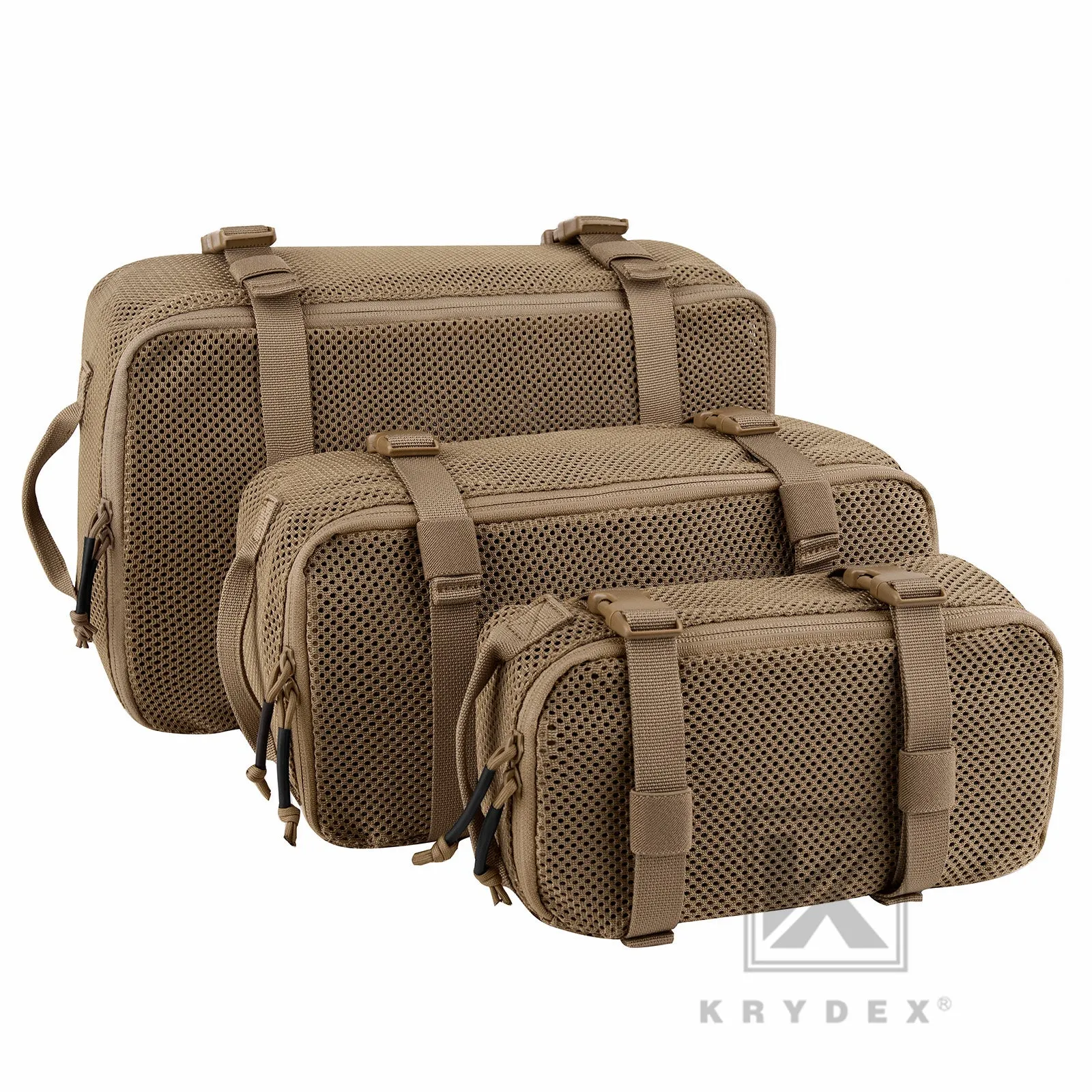 KRYDEX Tactical Modular Pouch Set Outdoor Backpack Organizer Travel Suitcase Packing Cubes