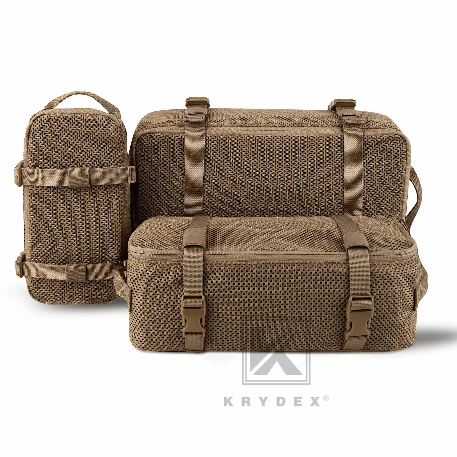 KRYDEX Tactical Modular Pouch Set Outdoor Backpack Organizer Travel Suitcase Packing Cubes