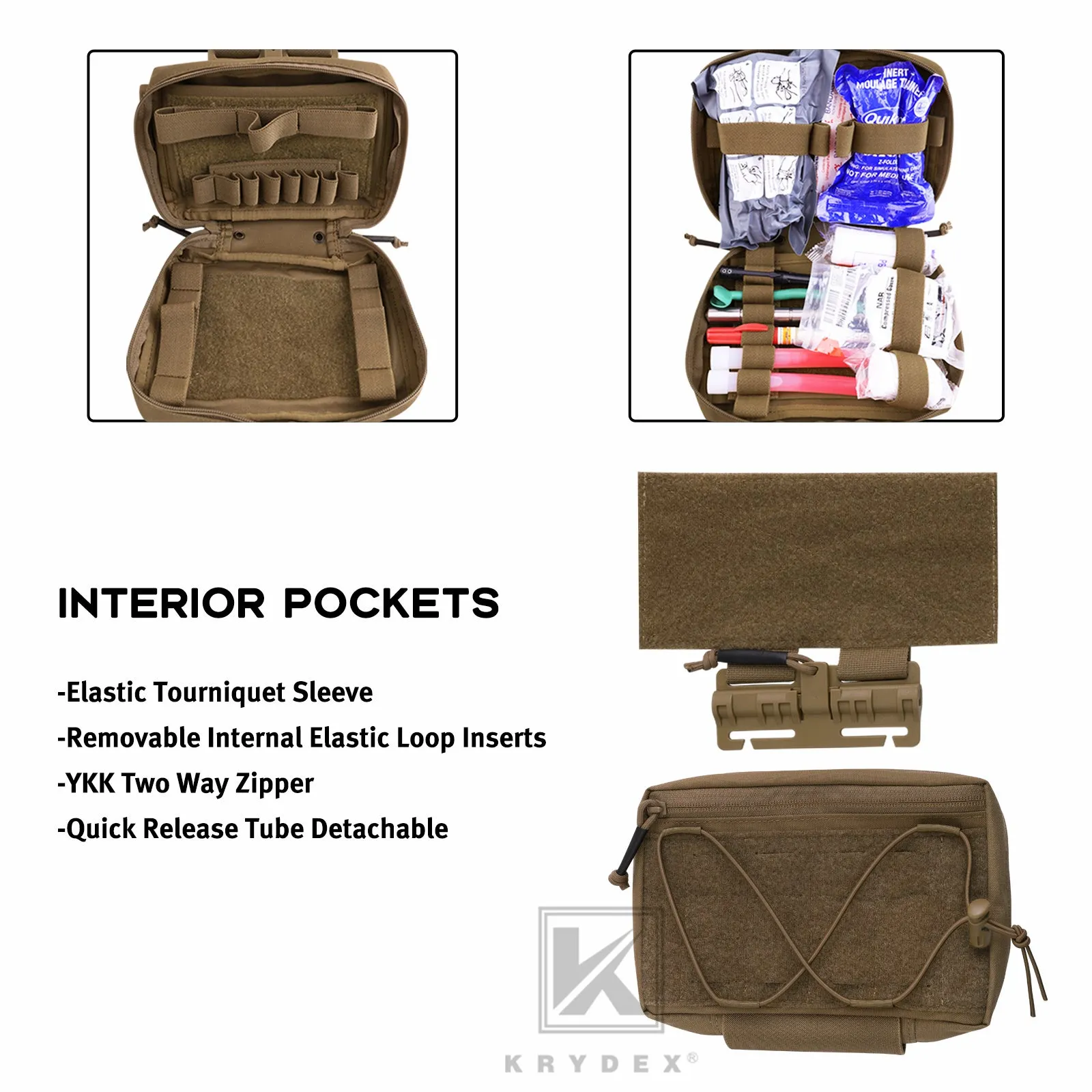 Krydex Tactical Quick Release Drop Pouch Modular Fanny Pack Waist Bag