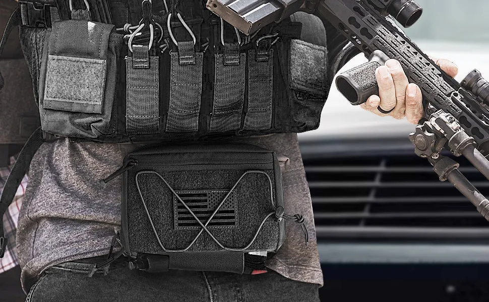 Krydex Tactical Quick Release Drop Pouch Modular Fanny Pack Waist Bag