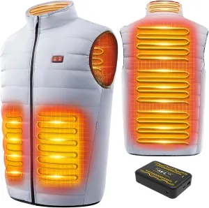 LABEWVI Heated Vest for Men Women with Battery Pack 7.4V 25000mAh, Rechargeable Heating Electric Lightweight Vest