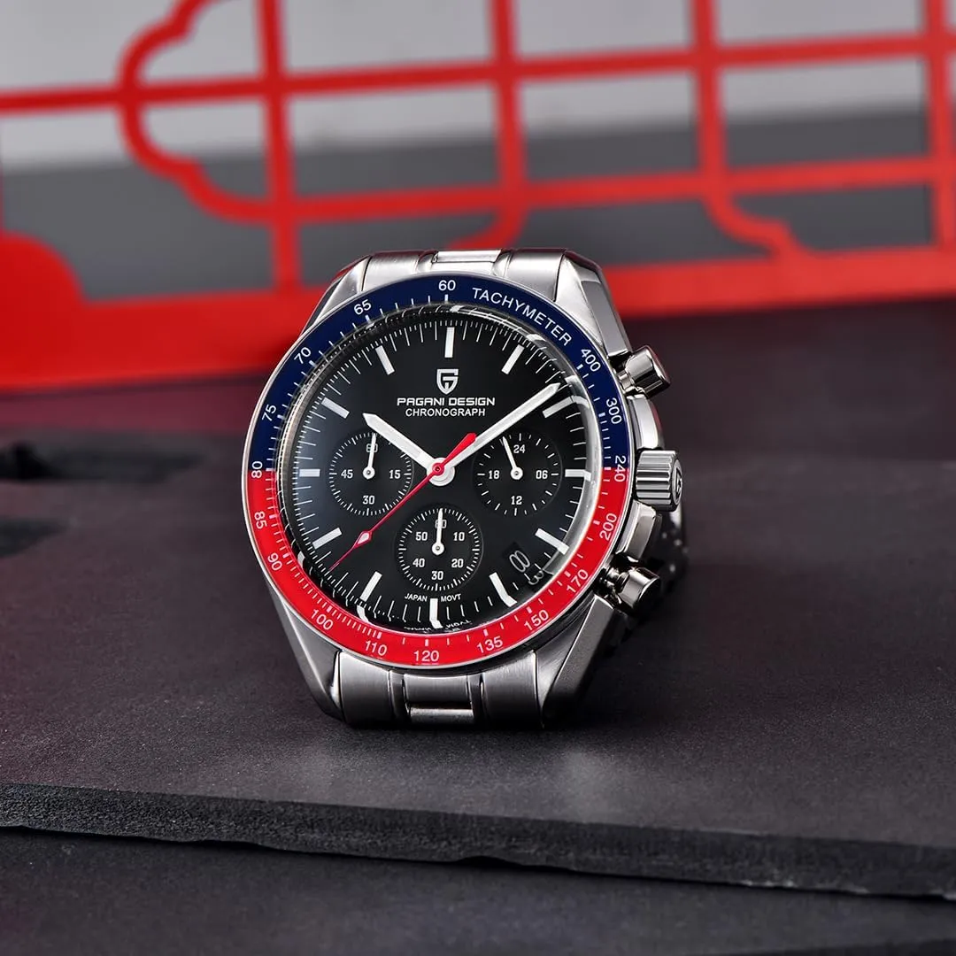 LACZ DENTON Pagani Design PD1701V3 Men's Watches Quartz Men Chronograph Stainless Steel Sports Watches for Mens Waterproof Watches Japan VK63 Movement…