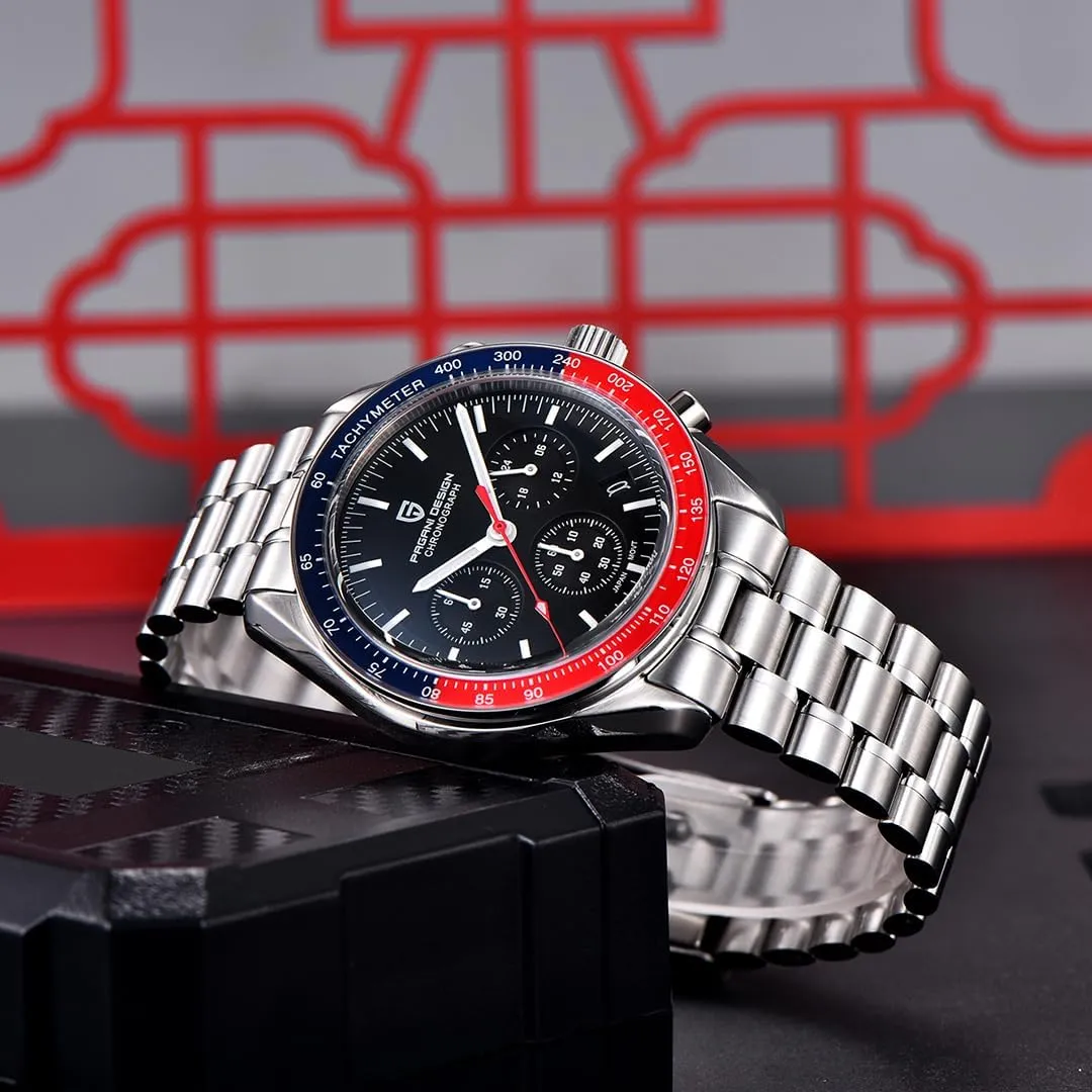 LACZ DENTON Pagani Design PD1701V3 Men's Watches Quartz Men Chronograph Stainless Steel Sports Watches for Mens Waterproof Watches Japan VK63 Movement…