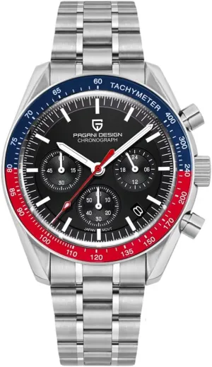 LACZ DENTON Pagani Design PD1701V3 Men's Watches Quartz Men Chronograph Stainless Steel Sports Watches for Mens Waterproof Watches Japan VK63 Movement…