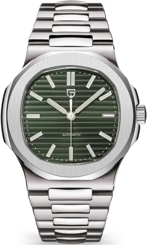 LACZ DENTON Pagani Design PD1728 Mens Automatic Watches Full Stainless Steel Waterproof 100M Watches for Men Men Mechanical Wristwatches