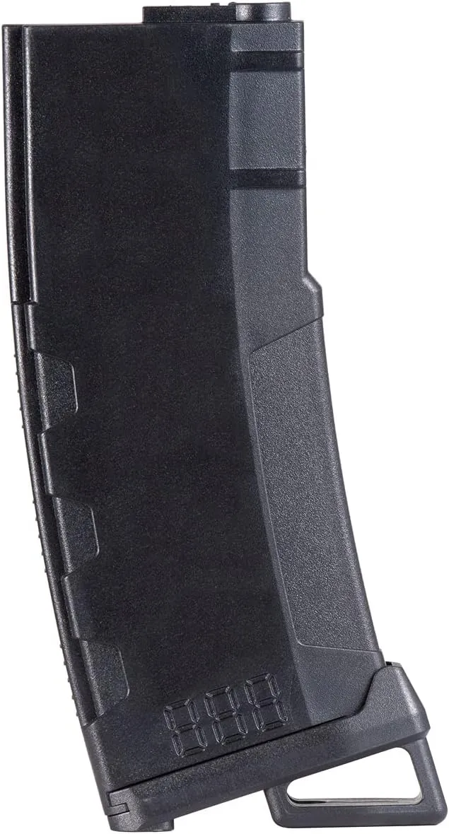 Lancer Tactical Airsoft M4 M16 Series Polymer 130 Round Transparent Window High Speed Mid-Cap Airsoft Magazine- Pack of 10