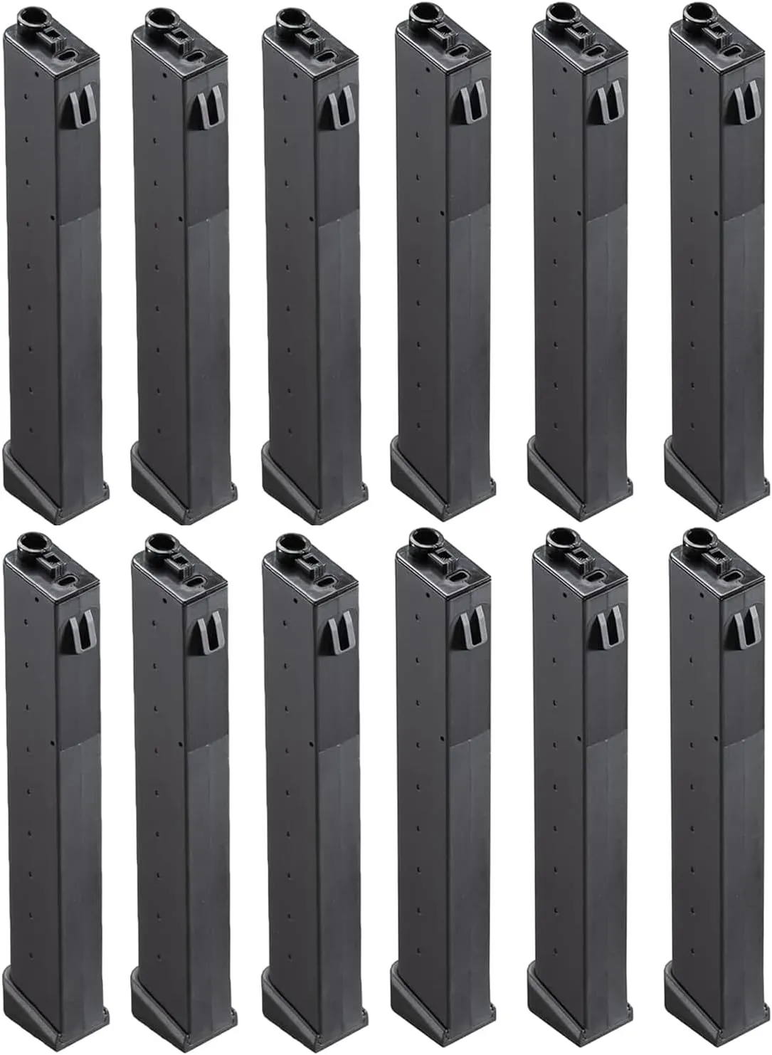 Lancer Tactical LT-35 120 Round 9mm Mid-Capacity Magazine Bulk 10 Pack for Battle X CQB 9mm (Color: Black)