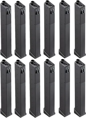 Lancer Tactical LT-35 120 Round 9mm Mid-Capacity Magazine Bulk 10 Pack for Battle X CQB 9mm (Color: Black)