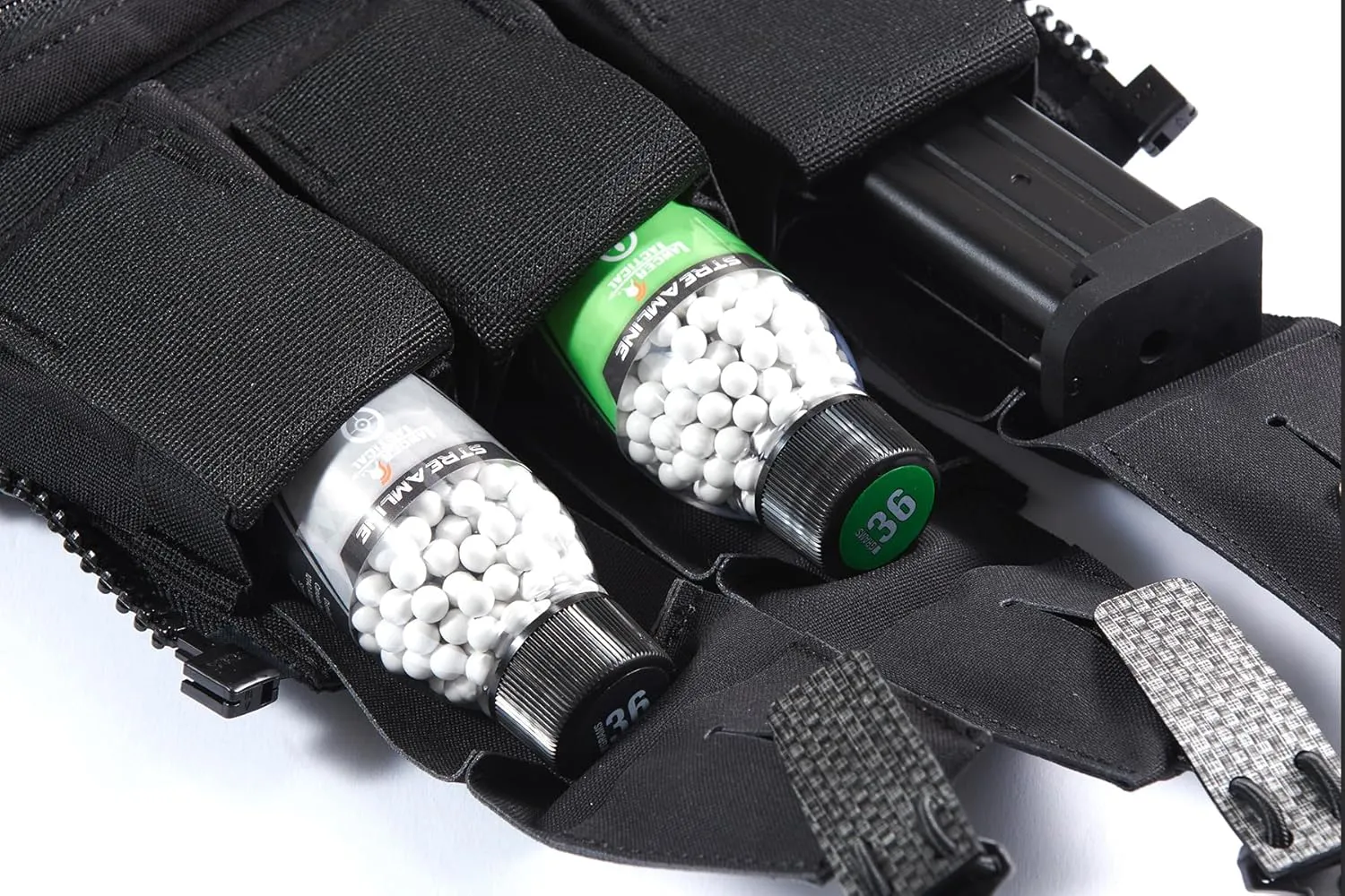 Lancer Tactical Mini Bottle 500 Round Streamline Competition Grade Airsoft BBS 0.30g/0.32g/0.36g/ 0.40g/ 0.43g (3 Pack Total 1,500 Rounds)
