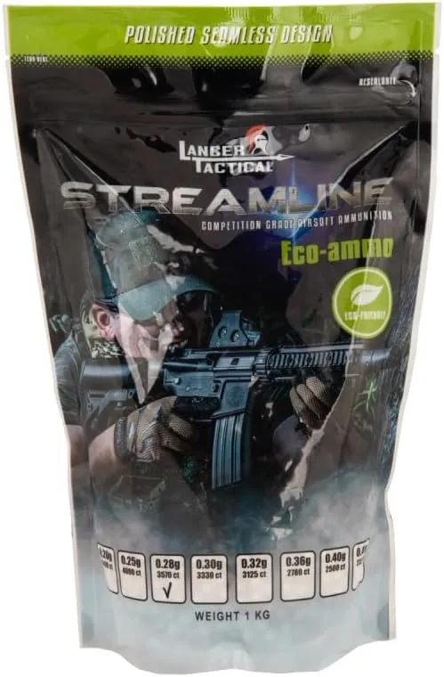 Lancer Tactical Outdoor Field BBS Bulk White High FPS Performance -0.20g-0.28g - 3 Pack