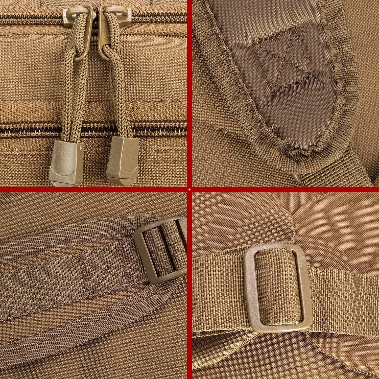 Large Tactical Expandable Backpack 39L-64L Military Bug Out Bag With Waist Strap