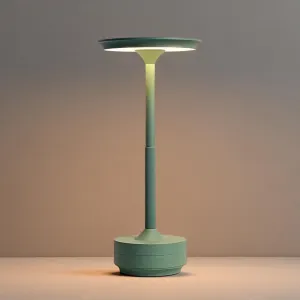 LED Cordless Table Lamps, Portable Rechargeable 5000mAh Outdoor Lights, 3 Color Stepless Dimming Battery Powered Bedside Table Lamp,wireless Touch Lamp For Bedroom/Kitchen Lamp/Camping/Patio(Green）