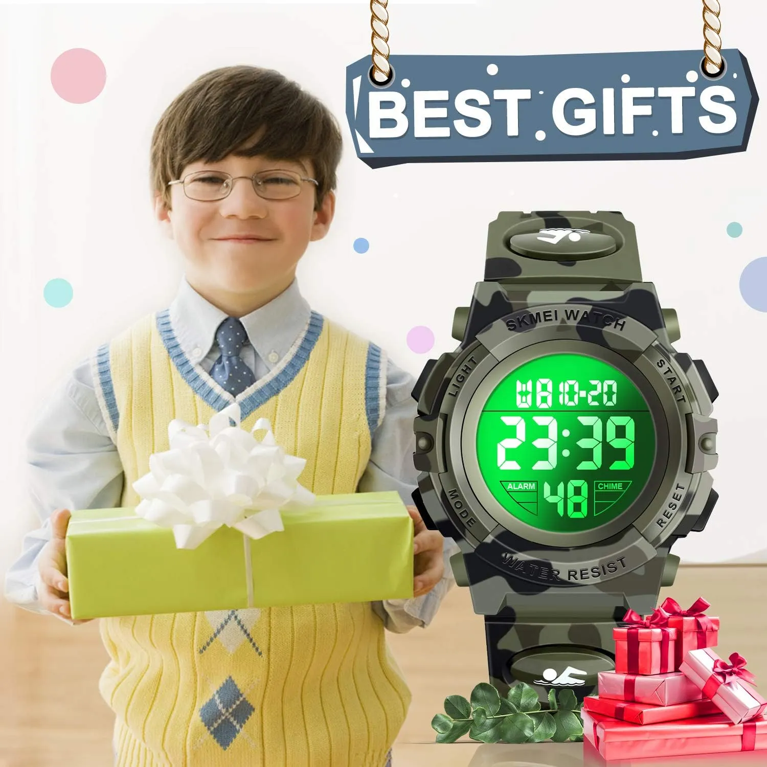 LED Digital Waterproof Watch for Kids - Kids Gifts