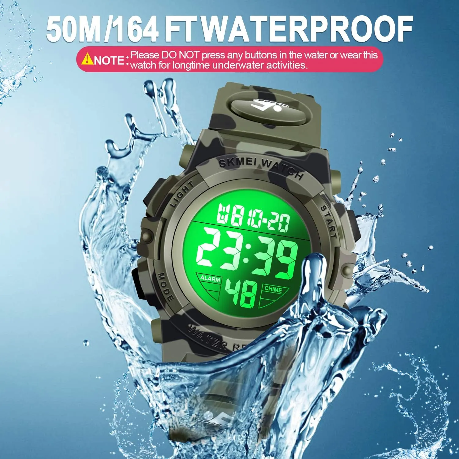 LED Digital Waterproof Watch for Kids - Kids Gifts