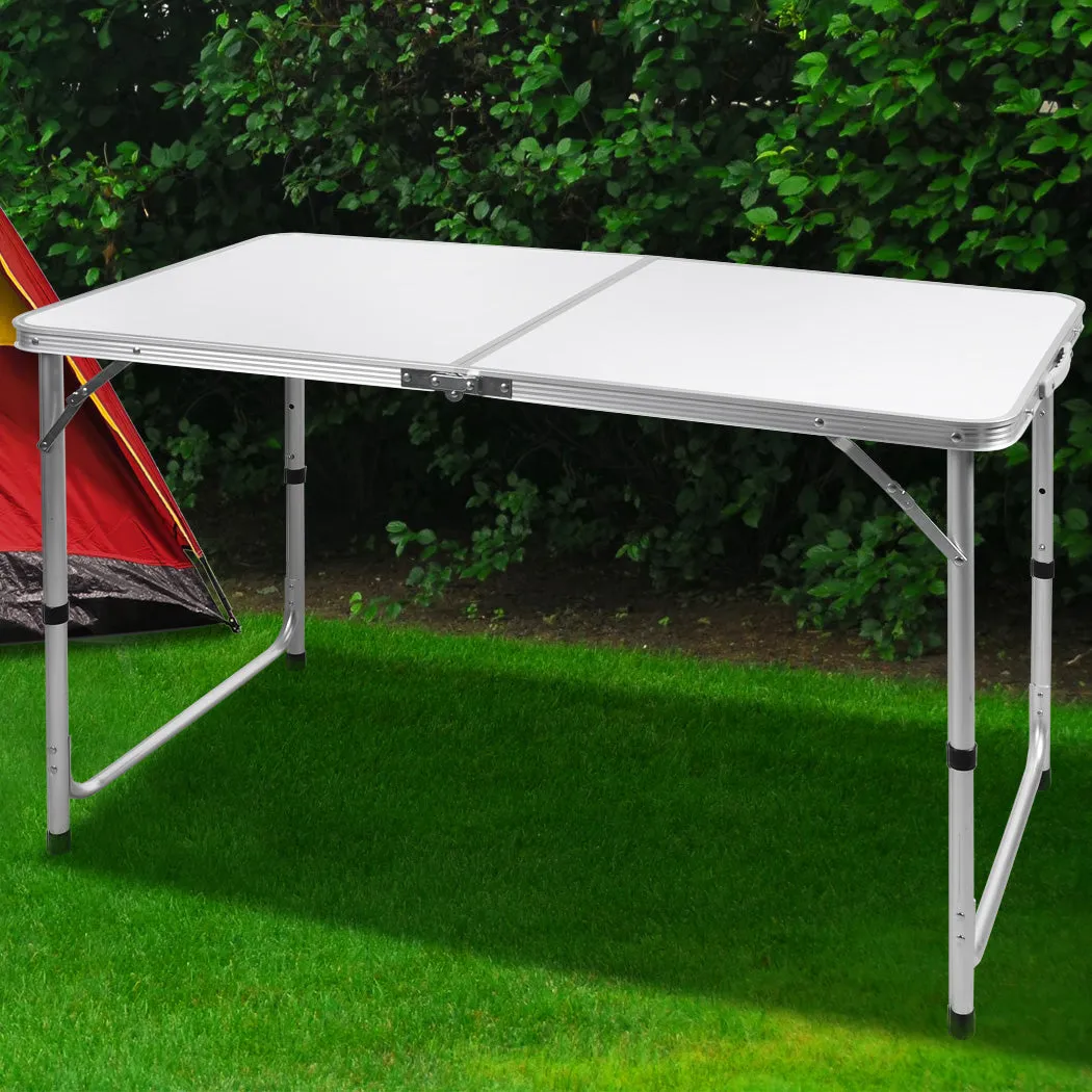 Levede Folding Camping Table Aluminium Silver