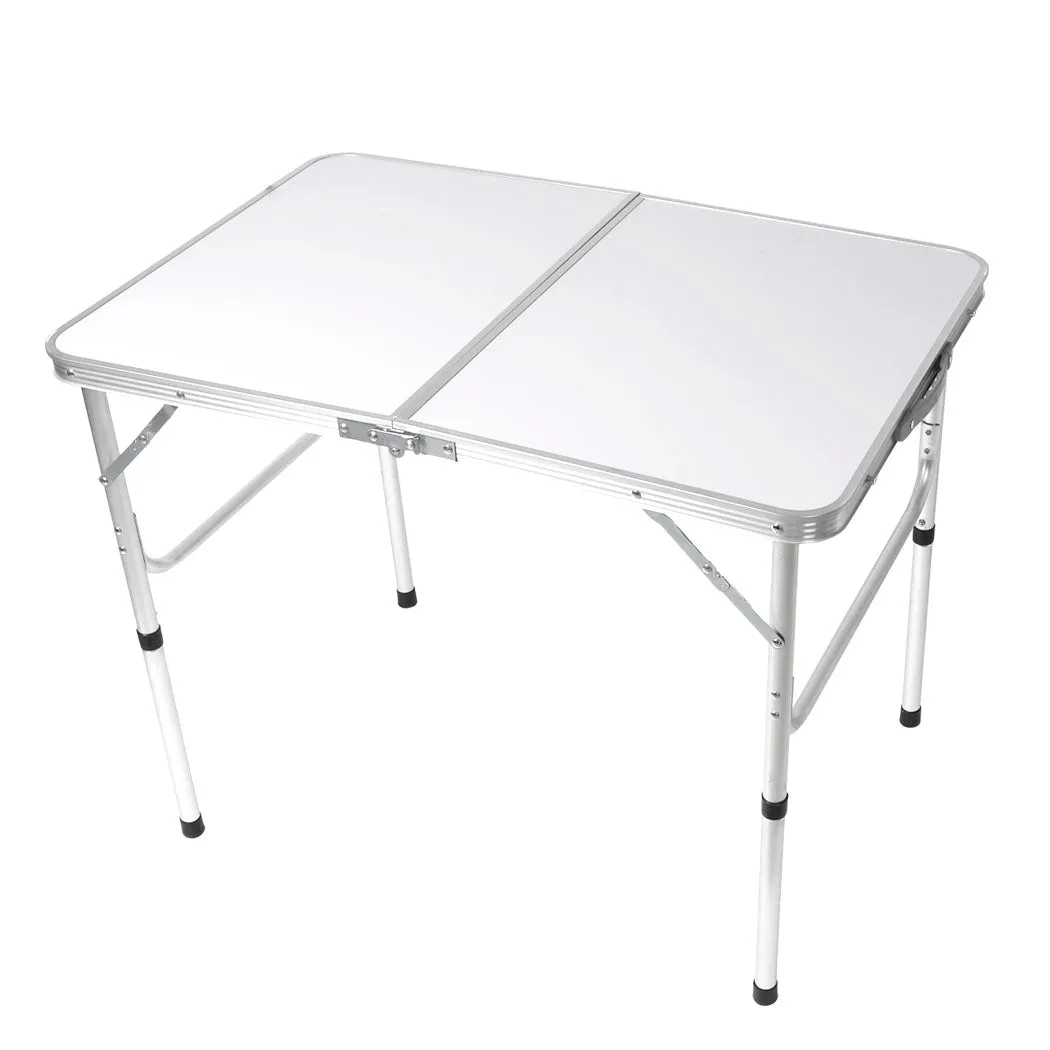 Levede Folding Camping Table Aluminium Silver