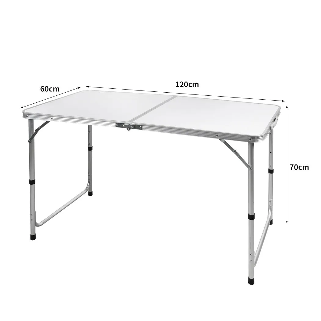 Levede Folding Camping Table Aluminium Silver
