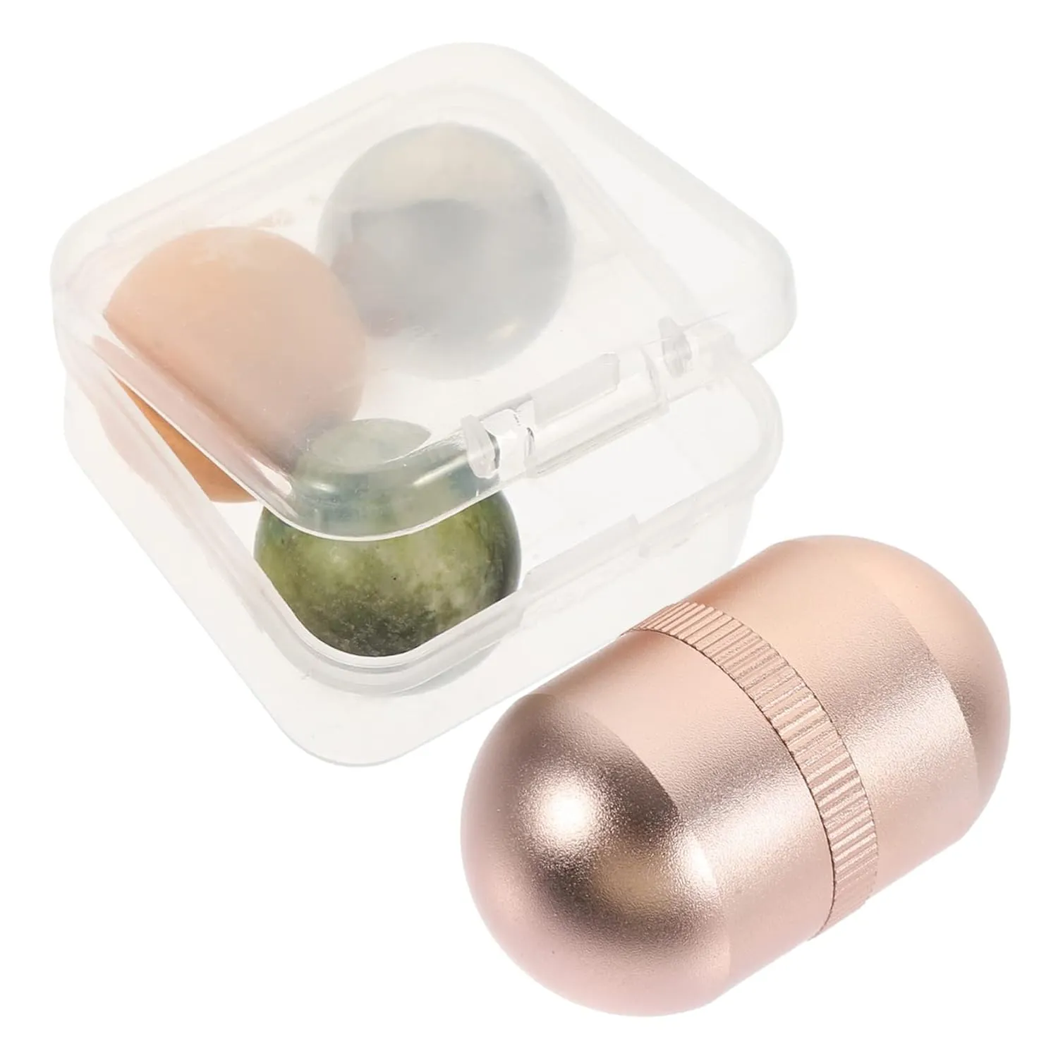 LIFKOME Facial Roller Jade-ball Face Roller Beauty Jade Ball Volcanic Rock for Daily Use