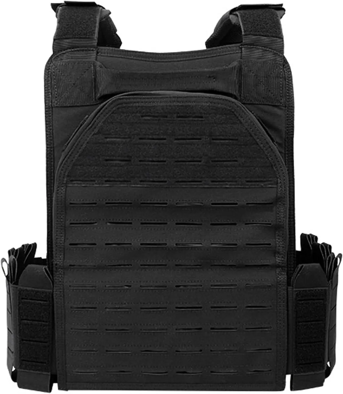 Lightweight Molle Quick Release Buckles Tactical Vest Laser Cutting Modular Airsoft Vest with Magazine Placard