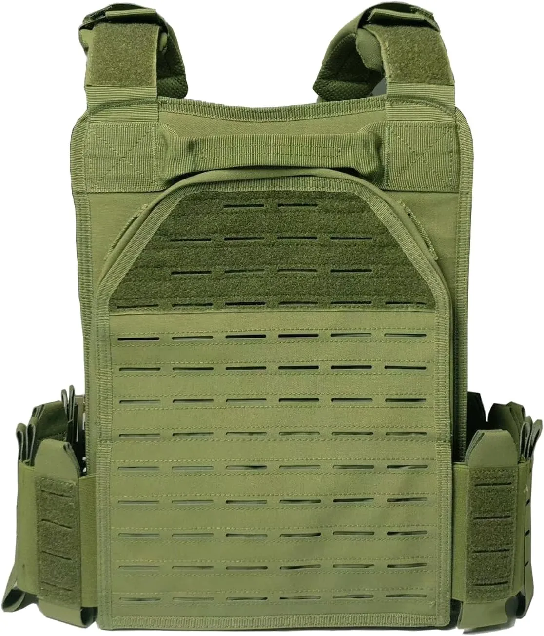 Lightweight Molle Quick Release Buckles Tactical Vest Laser Cutting Modular Airsoft Vest with Magazine Placard