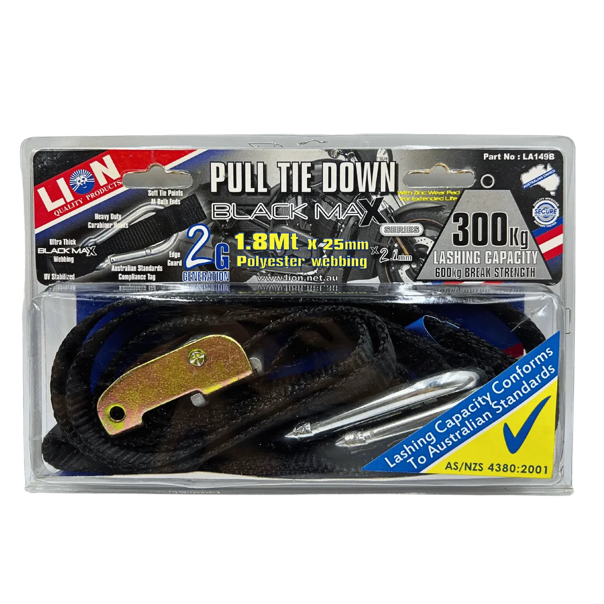 Lion Pull Tie Down 1.8M 300kg