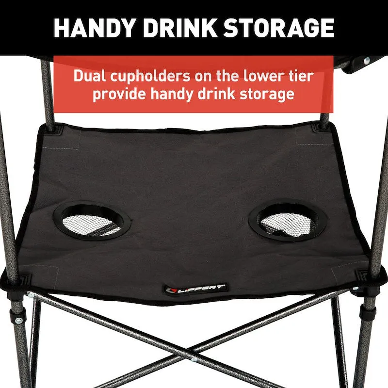 Lippert Components TWO-TIER FOLDING CAMPING TABLE