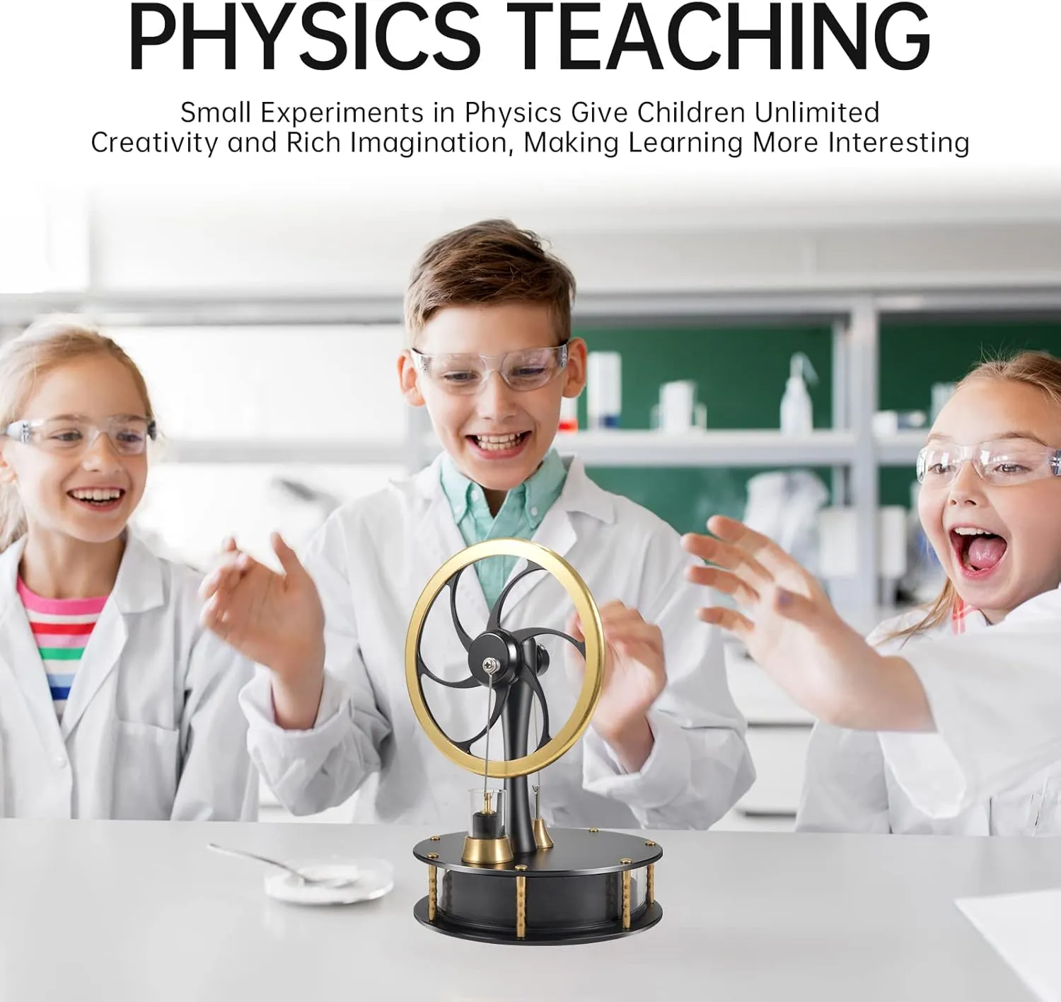 Low Temperature Stirling Engine Classroom Teaching Stirling Engine Kit Steam Heat Educational Model Brass Aluminum Stirling Engine-HZZ92 Pro Black