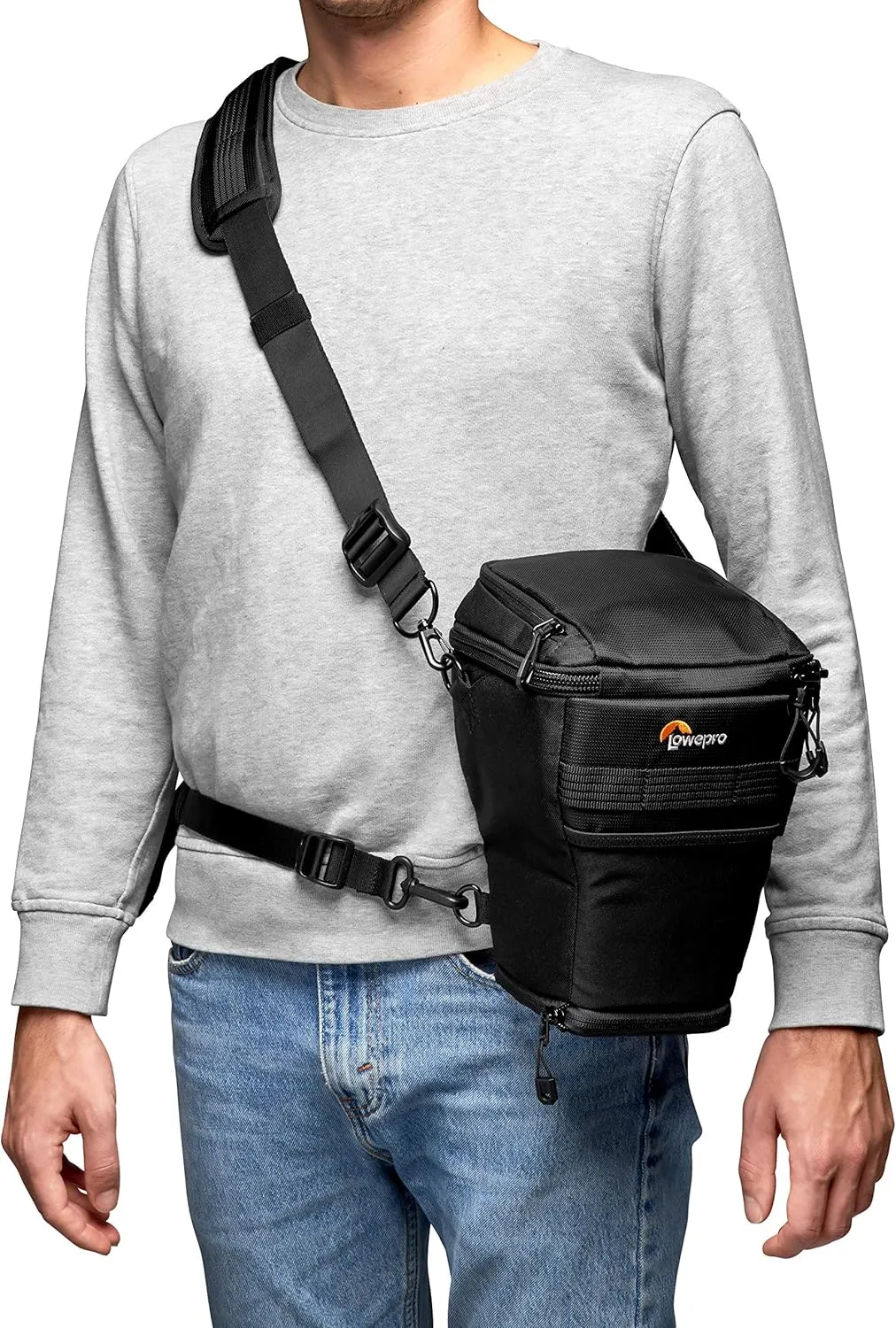 Lowepro ProTactic TLZ 70 AW DSLR toploader - Expand to Hold up to 24-70mm f/2.8 and Lens Hood with Portrait Grip - Camera Gear to Personal belongings - for DSLR Like Canon 5D - LP37278-PWW,Black