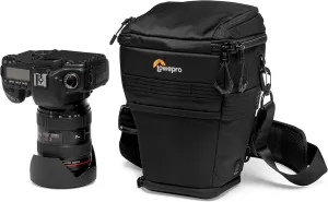 Lowepro ProTactic TLZ 70 AW DSLR toploader - Expand to Hold up to 24-70mm f/2.8 and Lens Hood with Portrait Grip - Camera Gear to Personal belongings - for DSLR Like Canon 5D - LP37278-PWW,Black