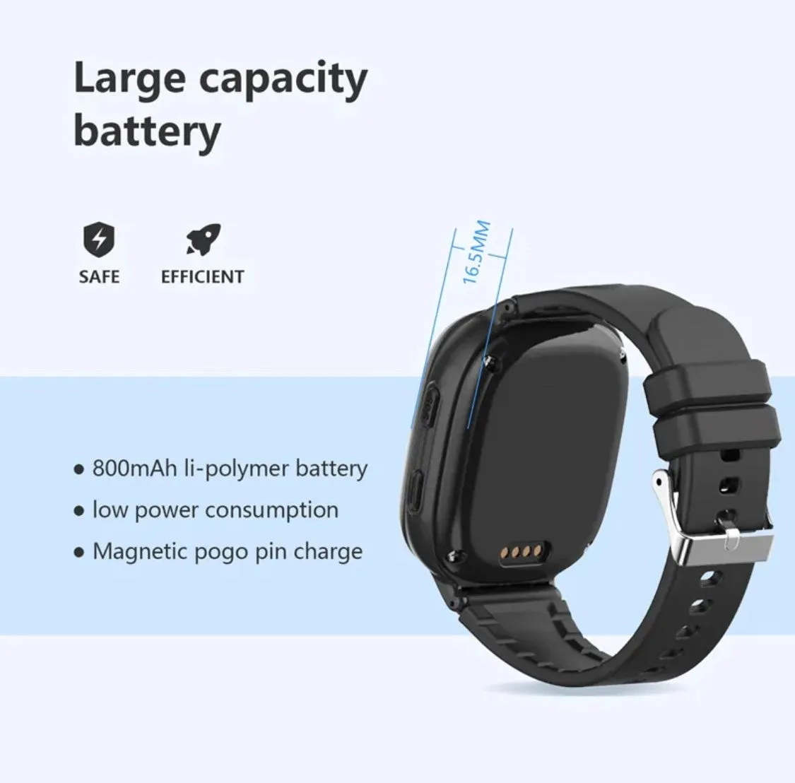 LT08 Kids Tracking GPS Smart Watch Blue