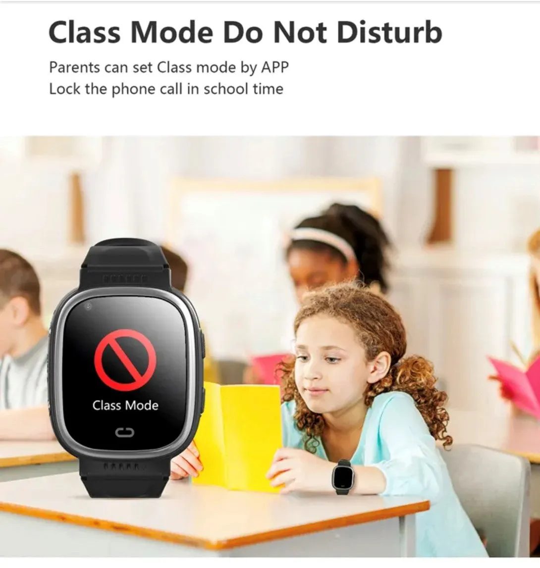 LT08 Kids Tracking GPS Smart Watch Blue