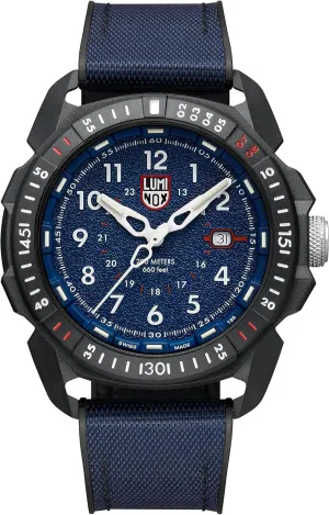 Luminox - ICE SAR Arctic XL.1003.ICE Mens Watch 46mm - Military Watch in Blue/Black Fixed Bezel Date Function 200m Water Resistant Sapphire Glass - Mens Watches - Made in Switzerland