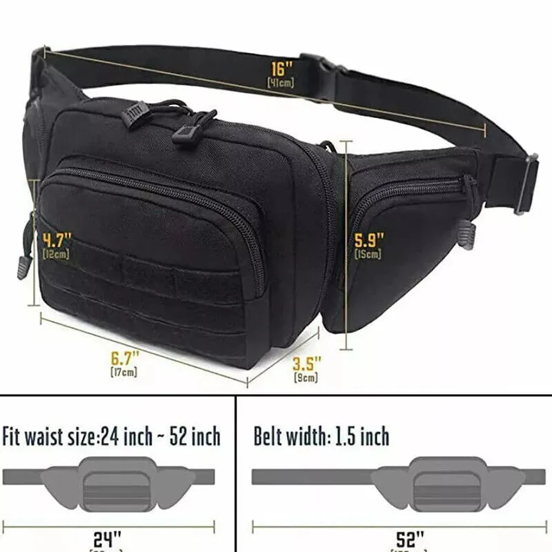 Luxora Tactical Waist Pack - Concealed Carry Fanny Pack Holster