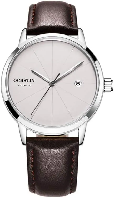 Luxury Mechanical Watch Men Business Waterproof Fashion Genuine Leather Wrist Watch