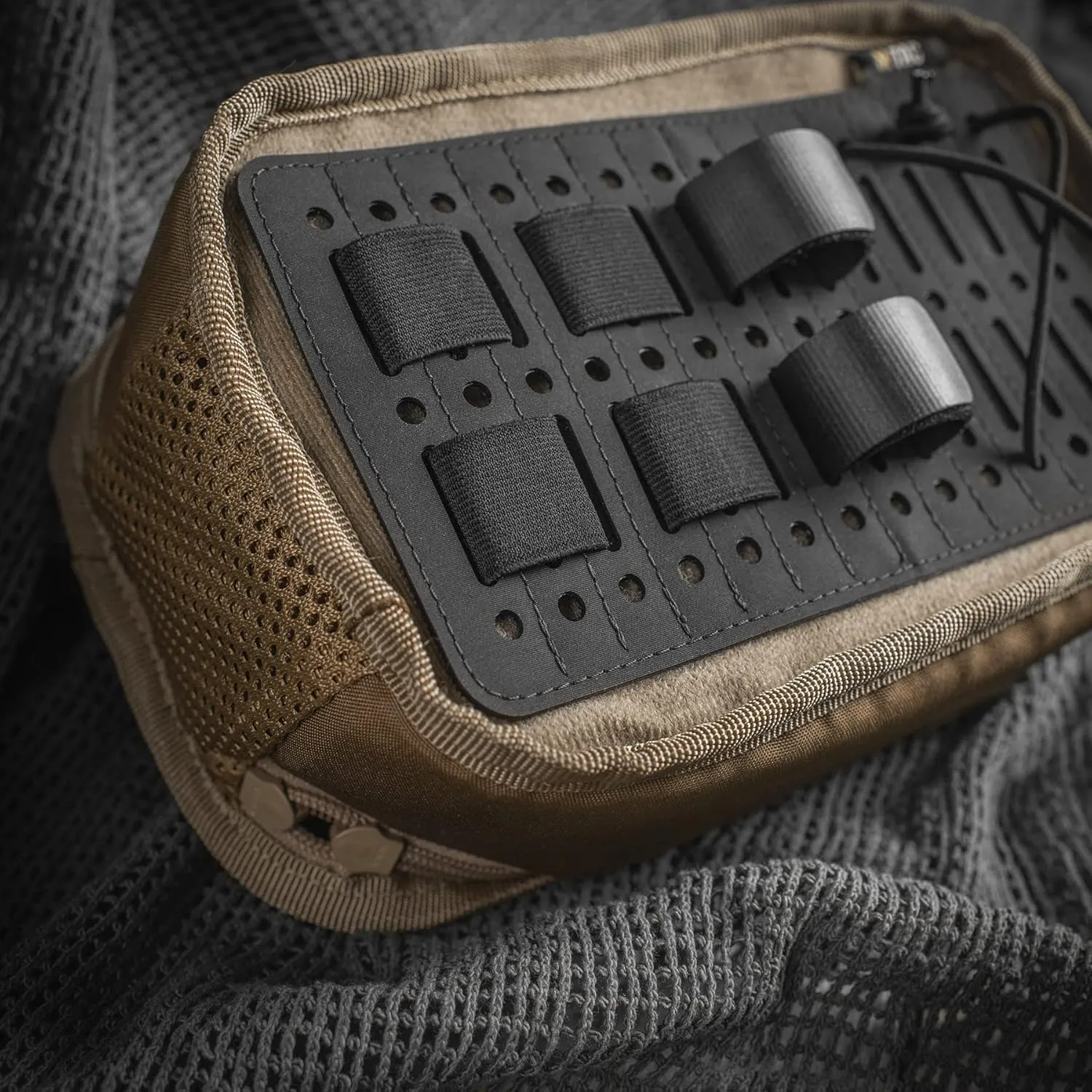 M-Tac Tactical Molle Organizer Panel - Rigid Hook and Loop Molle Panel Backpack Insert