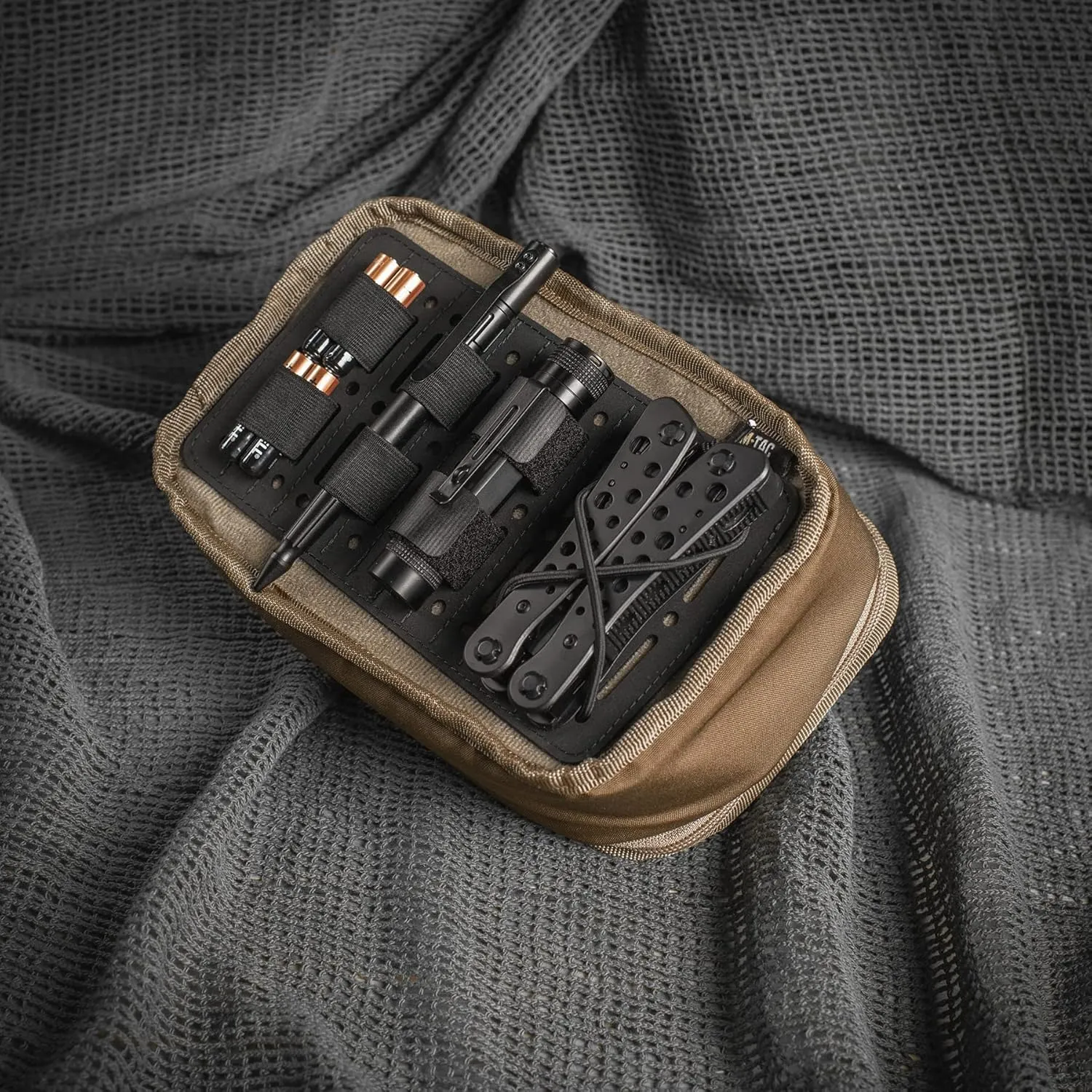 M-Tac Tactical Molle Organizer Panel - Rigid Hook and Loop Molle Panel Backpack Insert