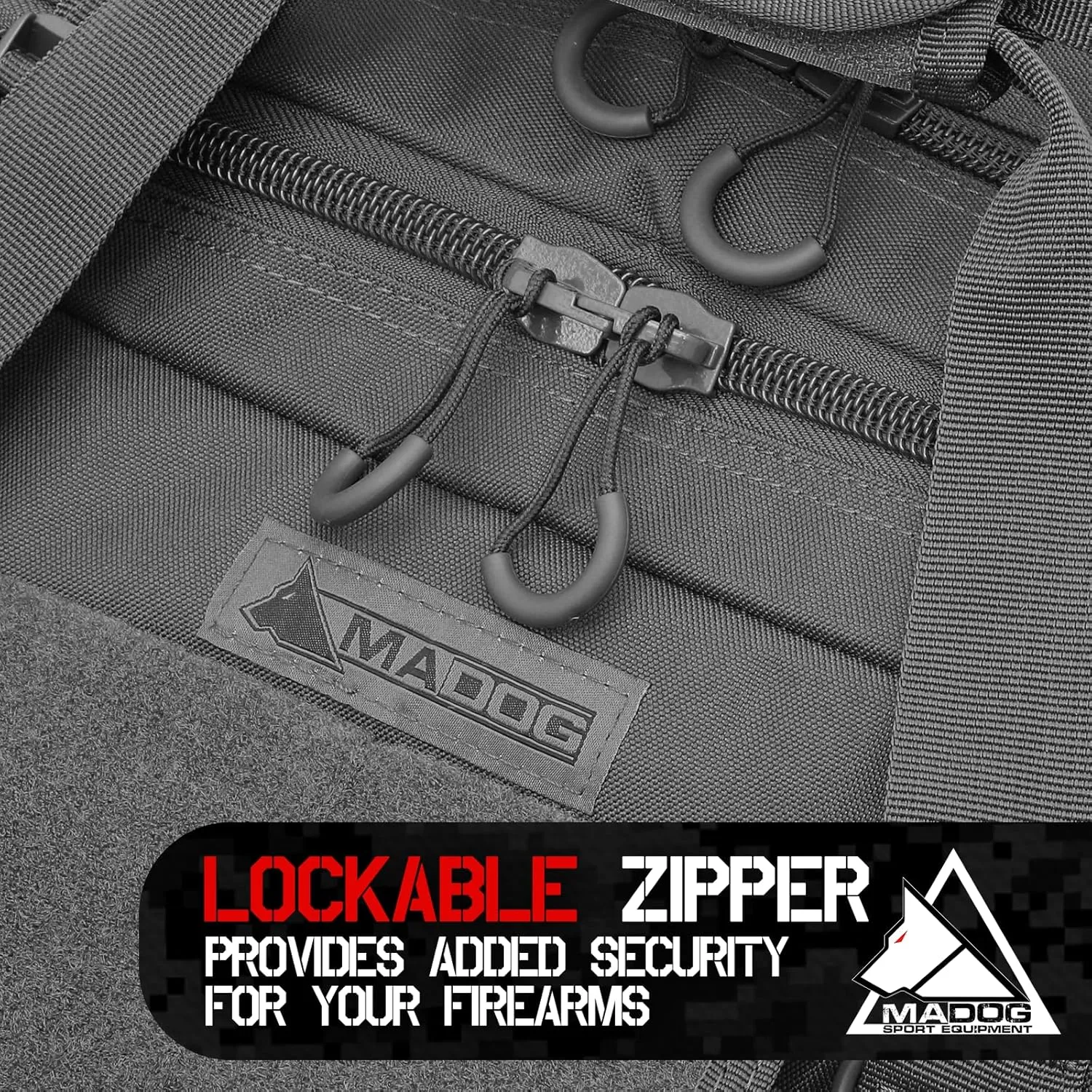 MADOG 40 inch Double Rifle Bag Soft Pistol Cases Long Portable Tactical Shotgun Backpack for Shooting Hunting Carrying, Black