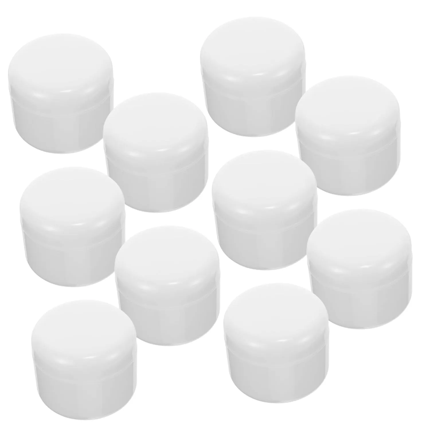 MAGICLULU 10pcs Travel Makeup Cream Boxes Plastic Cosmetic Containers for Lotions Lip Balms and Creams Sub Bottles for Outdoor Use and Toiletry Bags