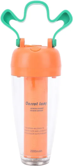 Magnetic Camping Lamp, Camping Light with 4 Brightness Levels, Carrot Shaped for Hiking Backpacking (2)