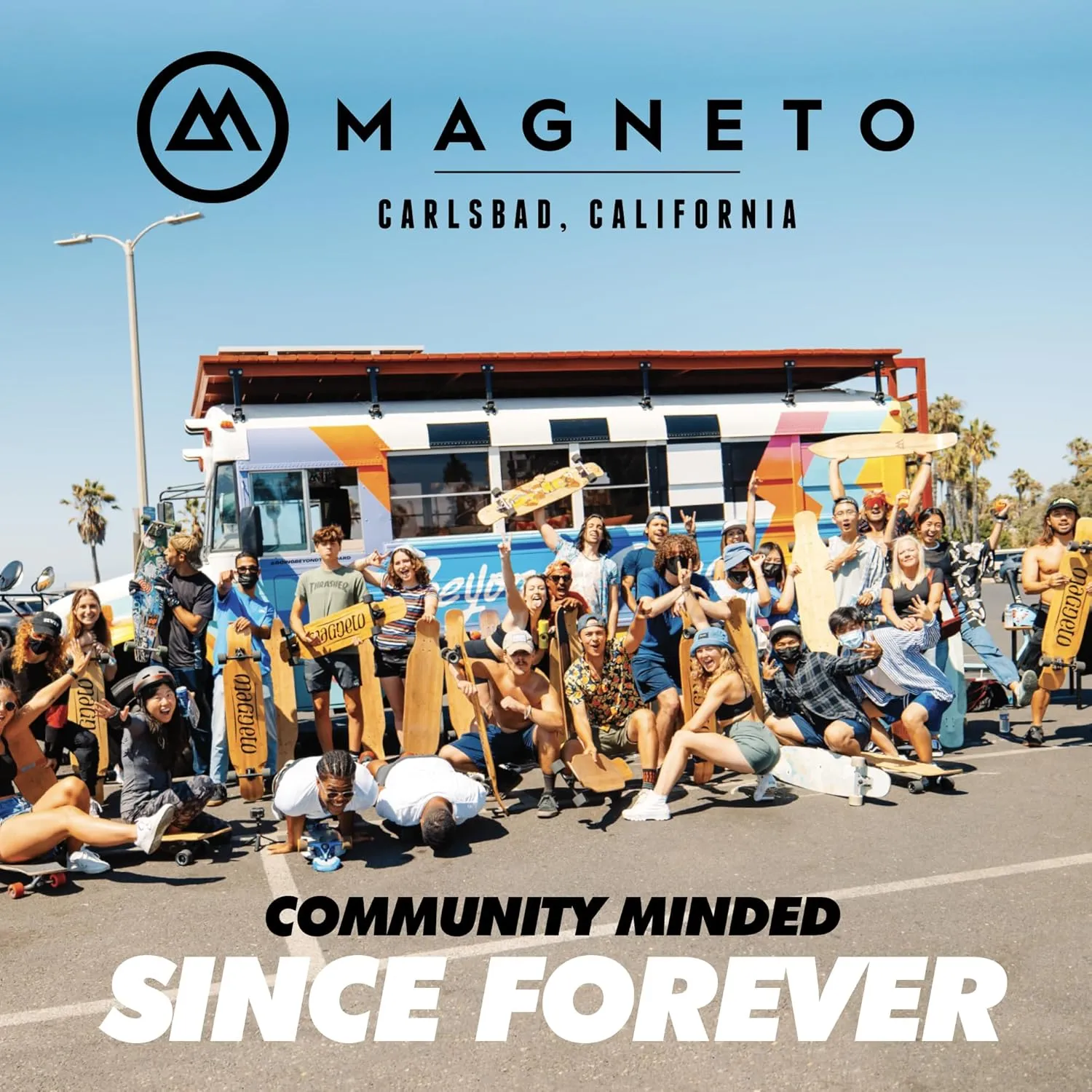 Magneto Complete Skateboard | 6-Layer Canadian Maple Double Kick Concave Deck | Beginners, and Teens