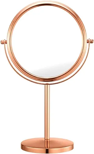 Makeup Mirror Rotatable Double-side Round Magnifying Table Desktop Standing Cosmetic Mirror Women Make Up Beauty Tool
