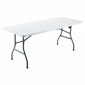 Marbueno Folding Table Resin White 180x70x74 cm Catering, Beach, Camping 10529
