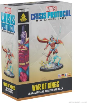 Marvel: Crisis Protocol War of Kings Character and Crisis Card Pack - Tabletop Superhero Game for Kids and Adults, Ages 14 , 2 Players, 90 Minute Playtime, Made