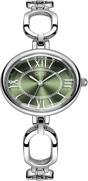 MASTOP Vintage Women’s Watch – Oval Gold Bracelet Watch with Roman Numerals, Waterproof Quartz Analog Movement