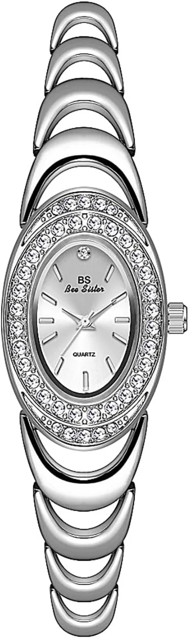 MASTOP Women's Fashion Luxury Oval Watch Quartz Analog Dress Watch Waterproof Stainless Steel Wristwatch for Any Occasion