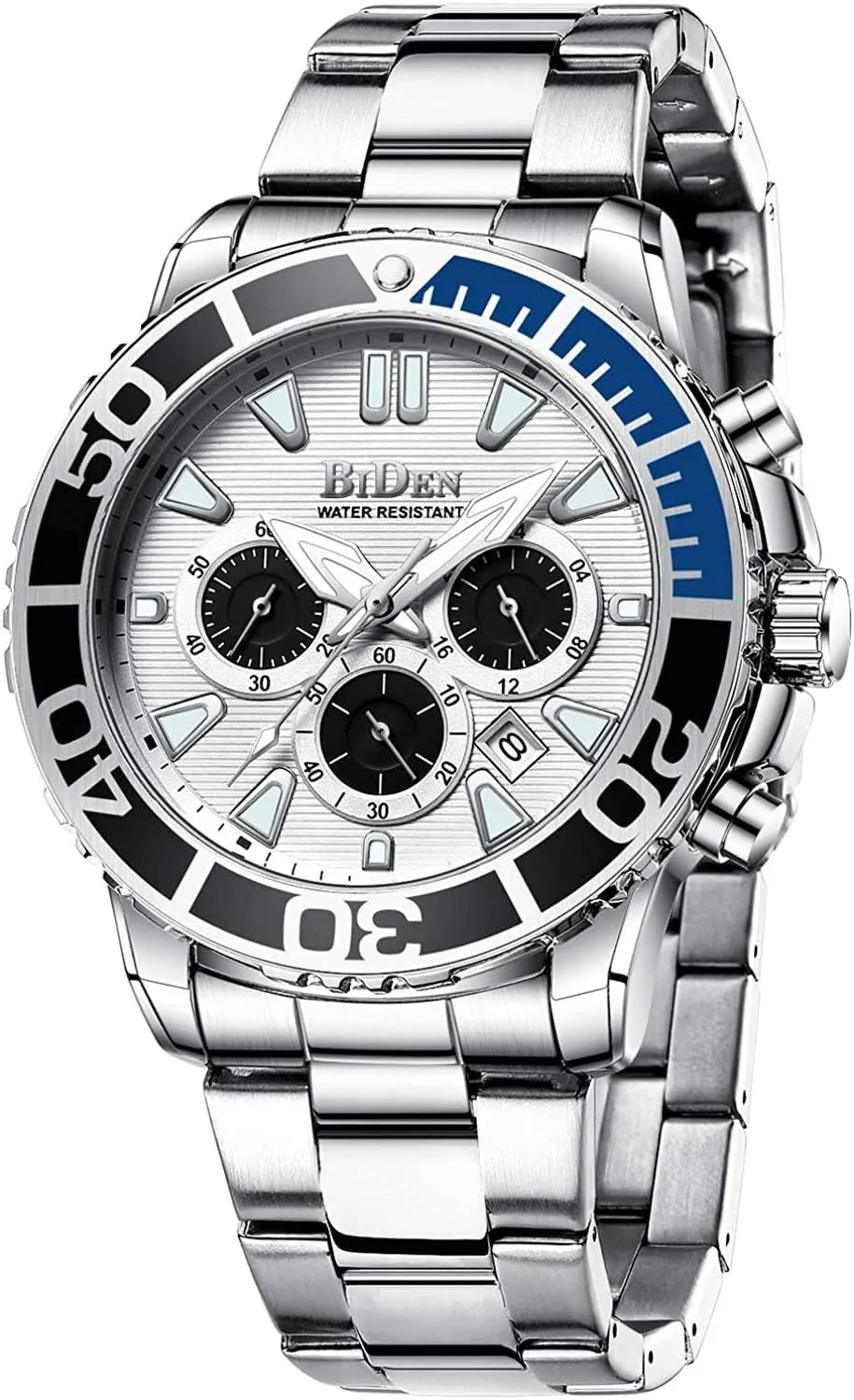 MASTOPTop Brand Luxury Men Watch Business Classic Stainless Steel Waterproof Quartz Men Watch